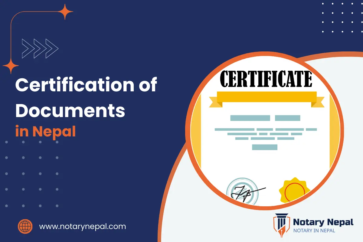 Certification of Documents