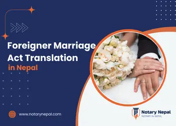 Foreigner Marriage Act Translation