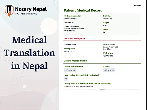 Medical Translation in Nepal: Accurate, Certified , Trusted & Online Services