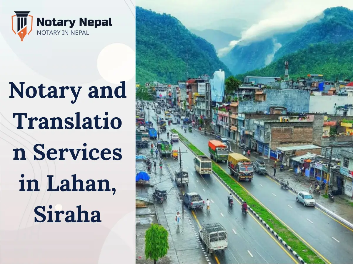 Trusted Online Notary and Translation Services in Lahan, Siraha
