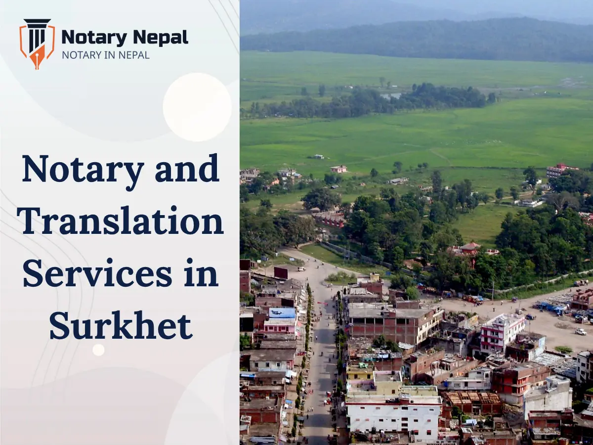 Online Notary and Translation Services in Surkhet, Nepal