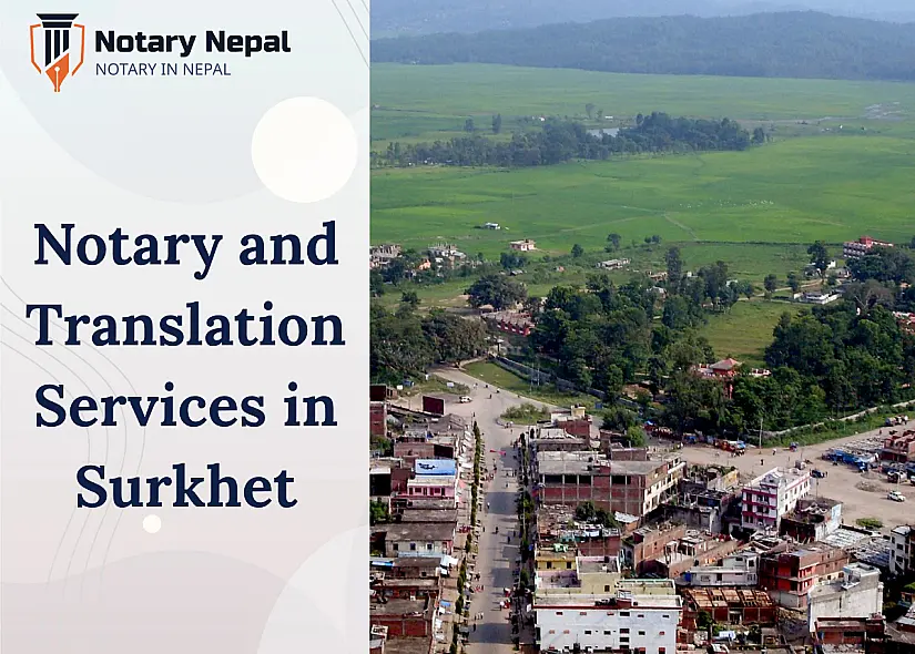 Online Notary and Translation Services in Surkhet, Nepal