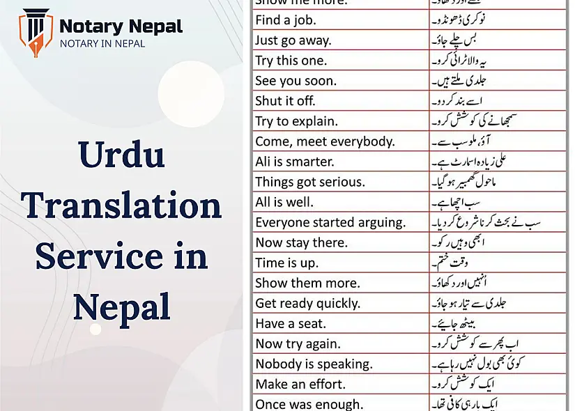 Urdu Translation Service in Nepal: Certified, Fast & Embassy-Approved