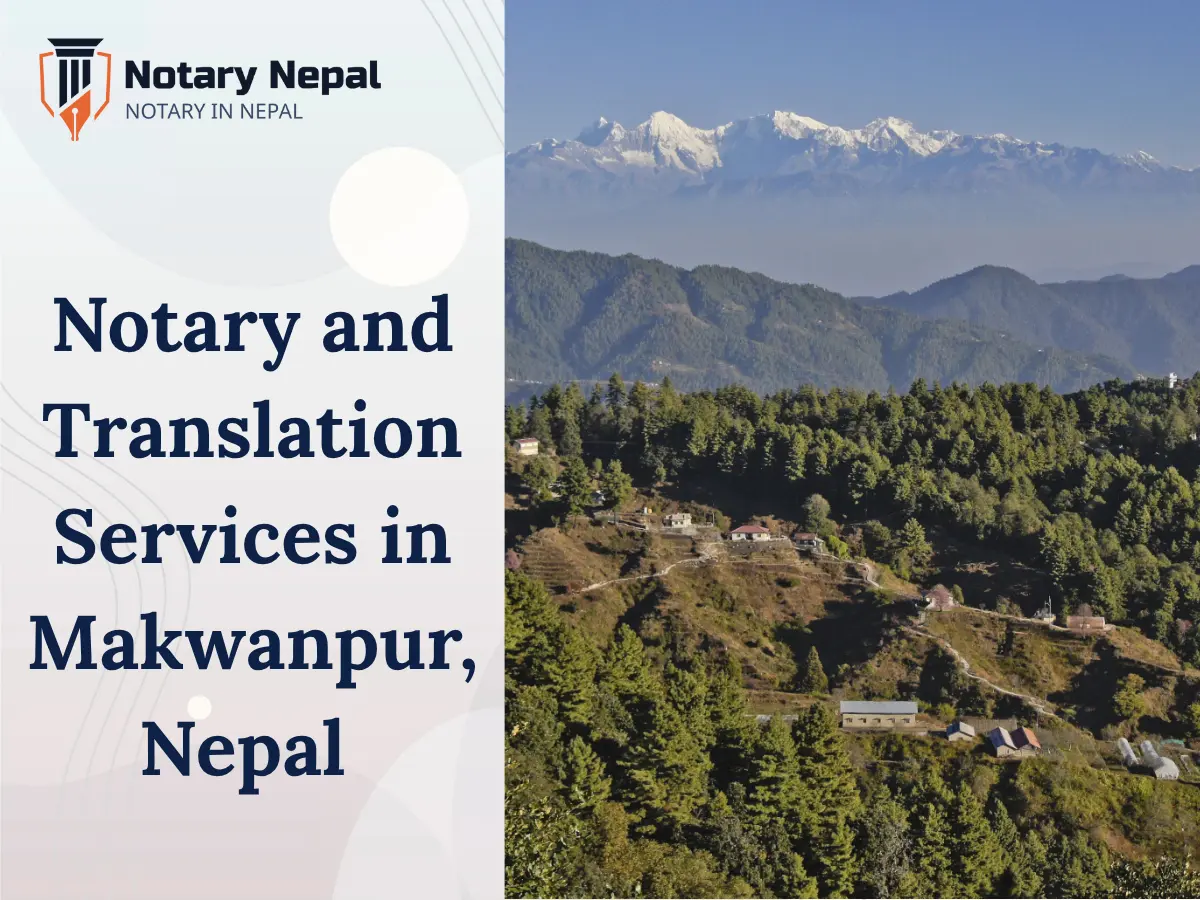 Online Notary and Translation Services in Makwanpur