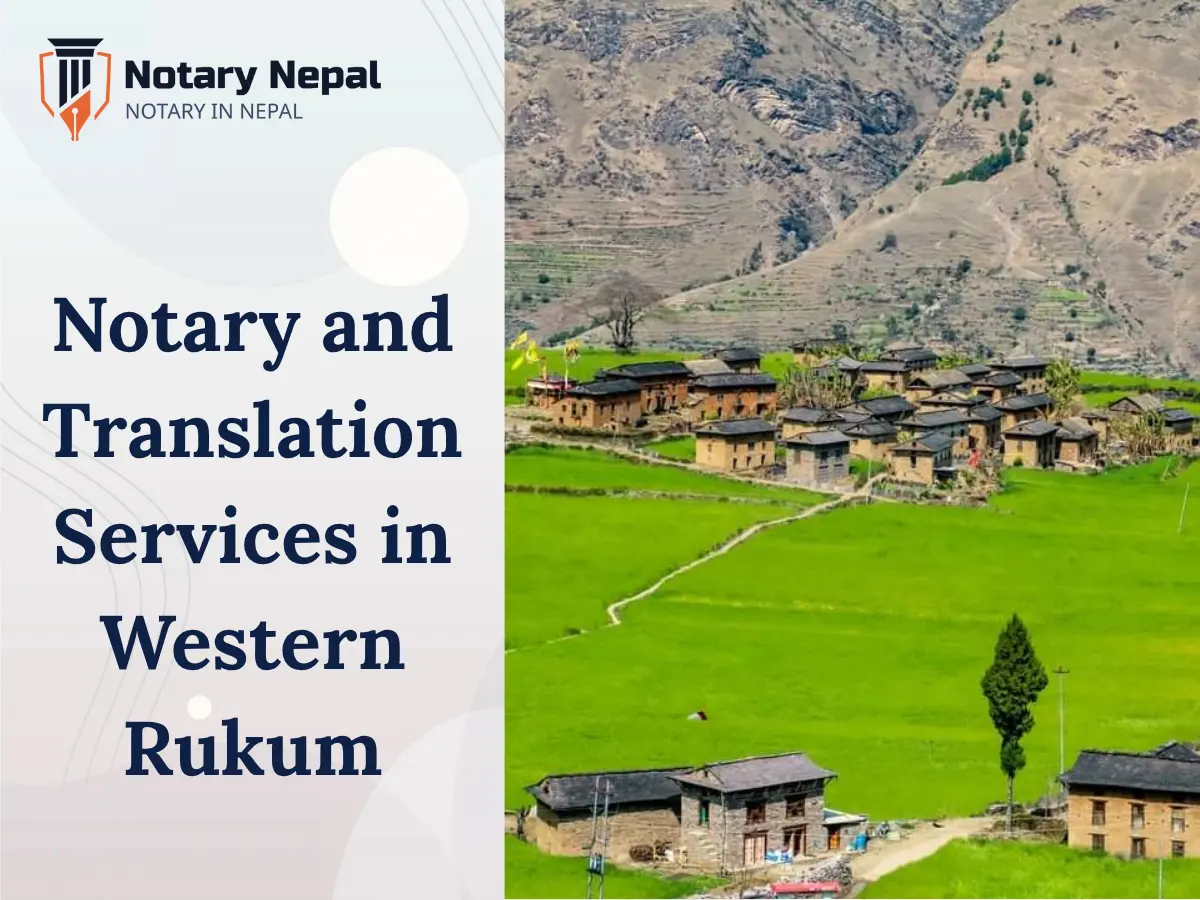 Online Notary and Translation Services in Western Rukum