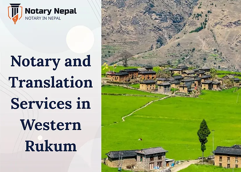 Online Notary and Translation Services in Western Rukum