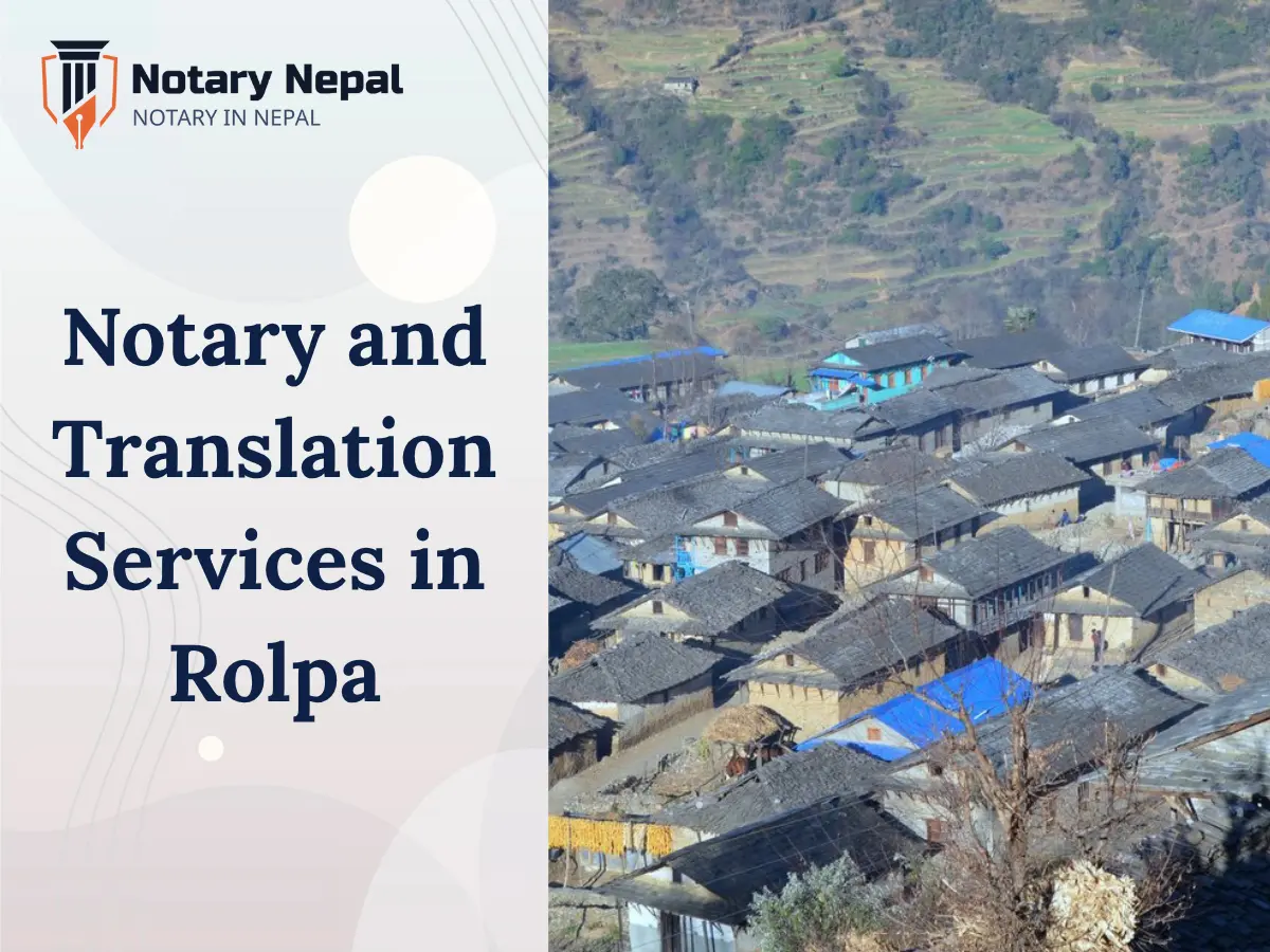 Online Notary and Translation Services in Rolpa