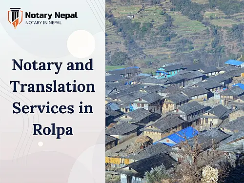 Online Notary and Translation Services in Rolpa