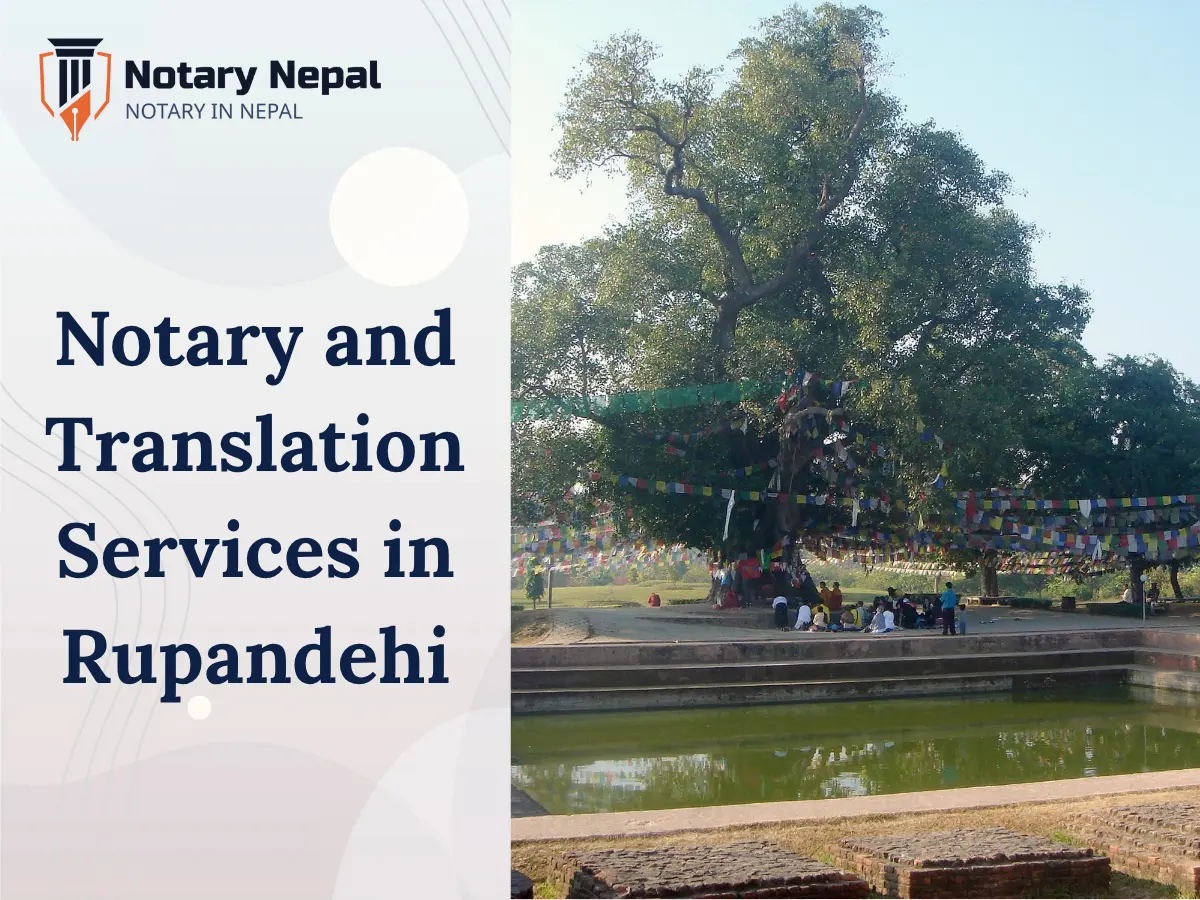 Online Notary and Translation Services in Rupandehi, Nepal