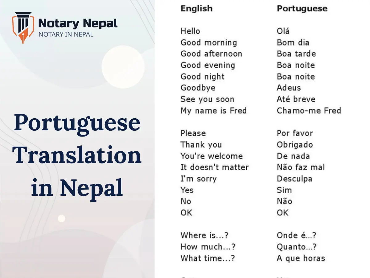 Portuguese Translation Services in Nepal: Certified, Fast & Embassy-Approved