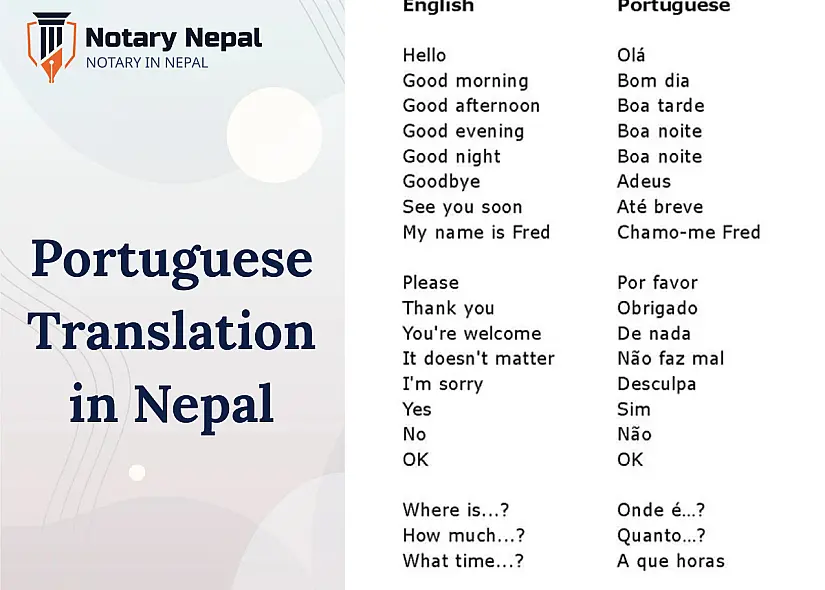 Portuguese Translation Services in Nepal: Certified, Fast & Embassy-Approved