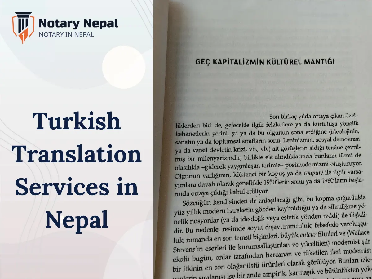 Turkish Translation Services in Nepal