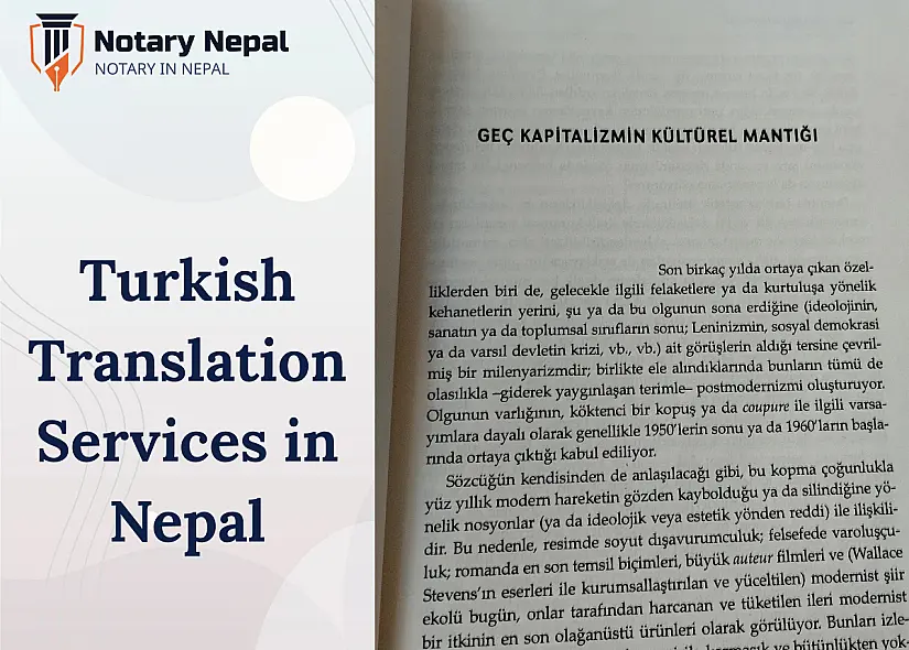 Turkish Translation Services in Nepal