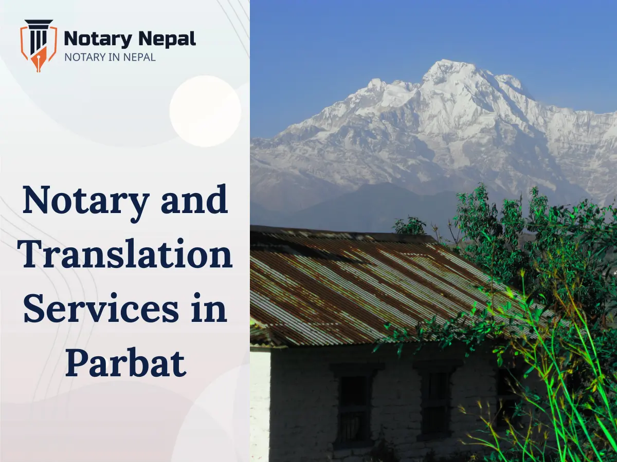 Online Notary and Translation Services in Parbat, Nepal